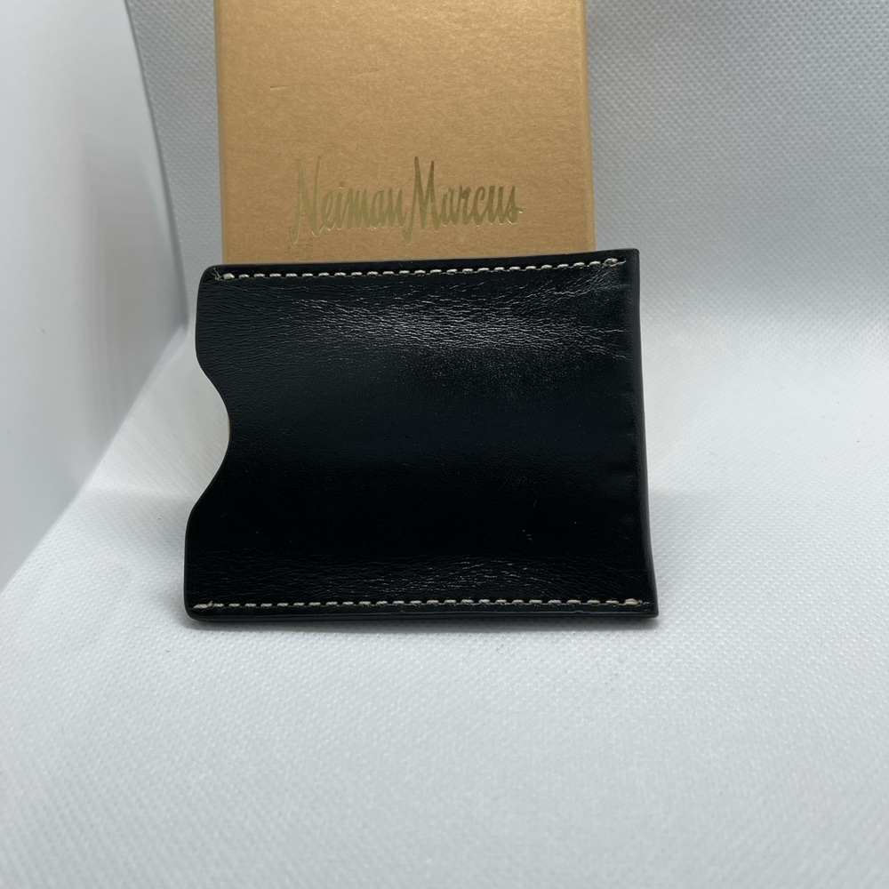 Neiman Marcus Black Money Clip/CC Holder